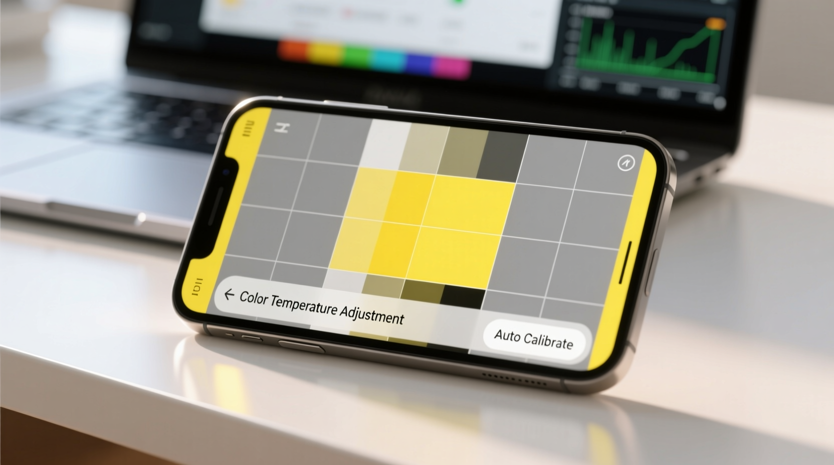 why does my phone screen look yellow suddenly color calibration fixes