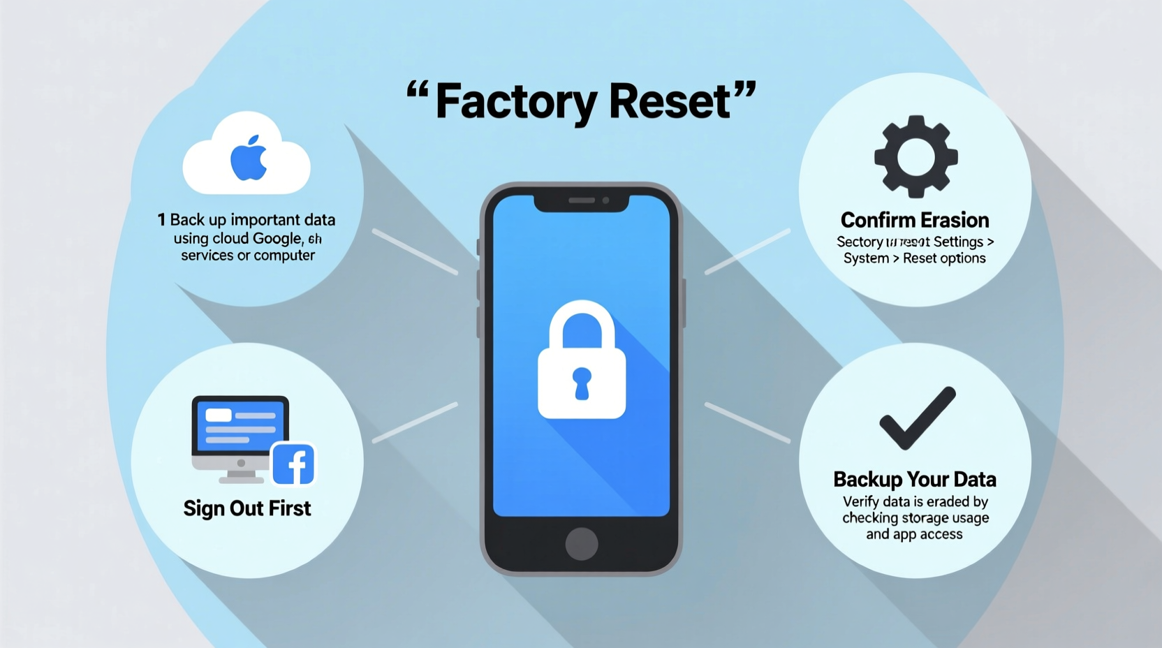 how to securely erase data from an old smartphone before selling