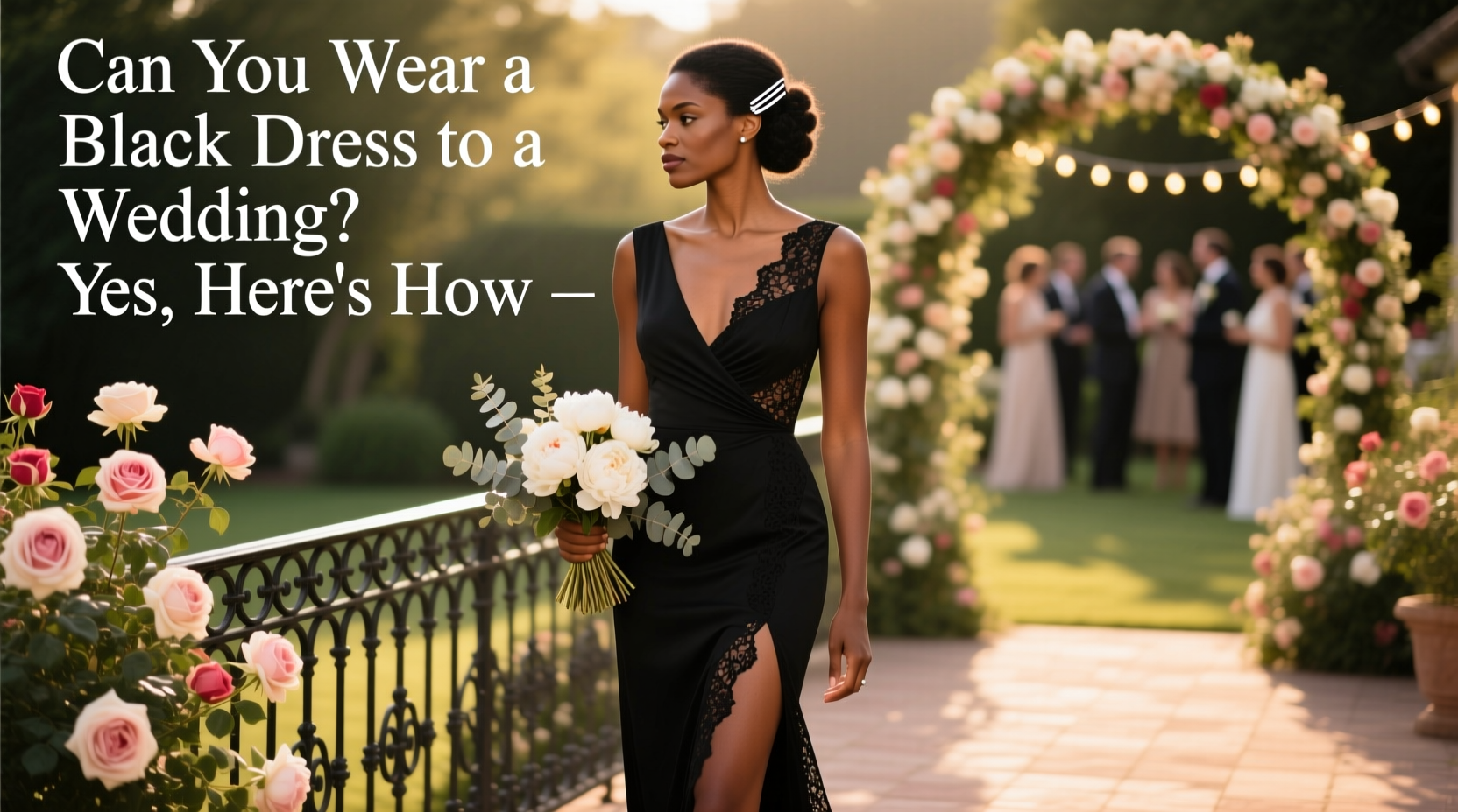can you wear a black dress to a wedding
