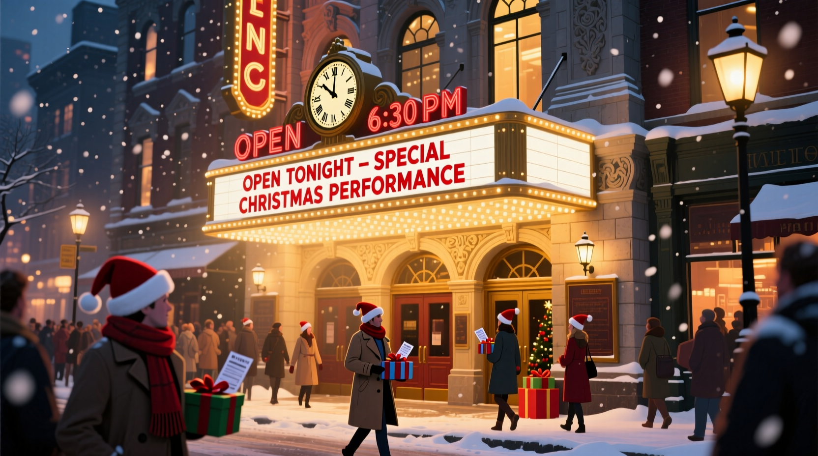 are theatres open on christmas day