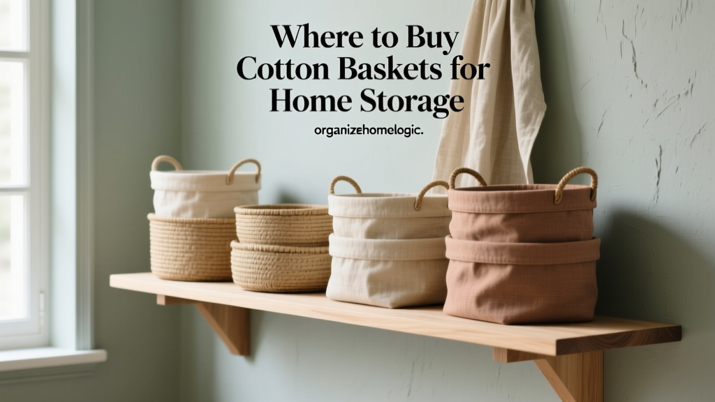 Where to Buy Cotton Baskets for Home Storage