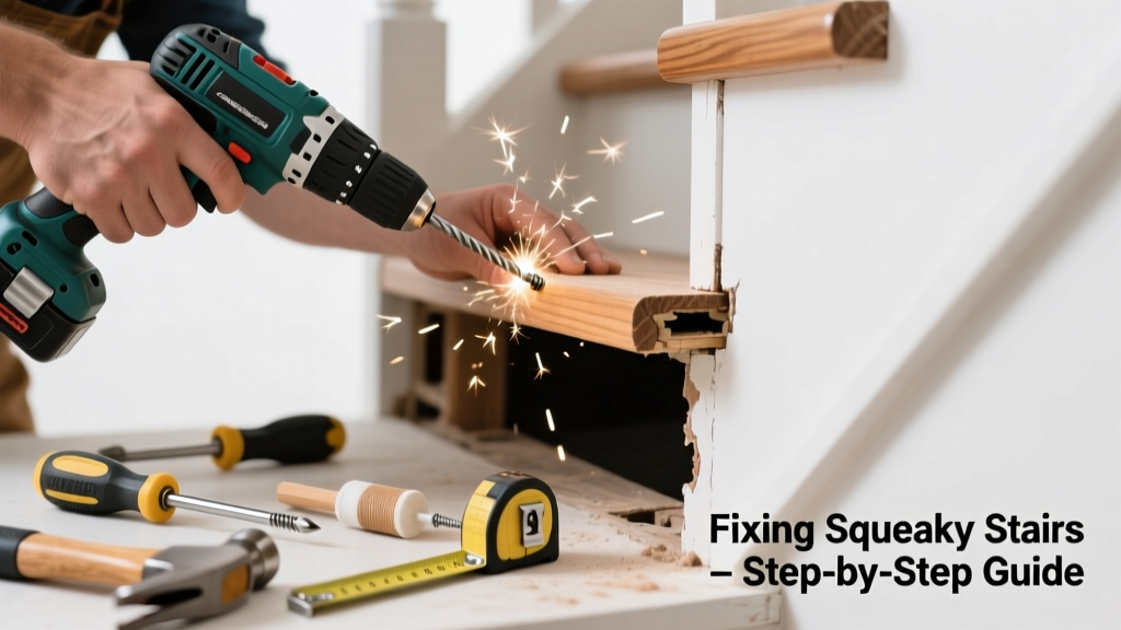 Fixing a Loose Stair Tread That Squeaks or Creaks