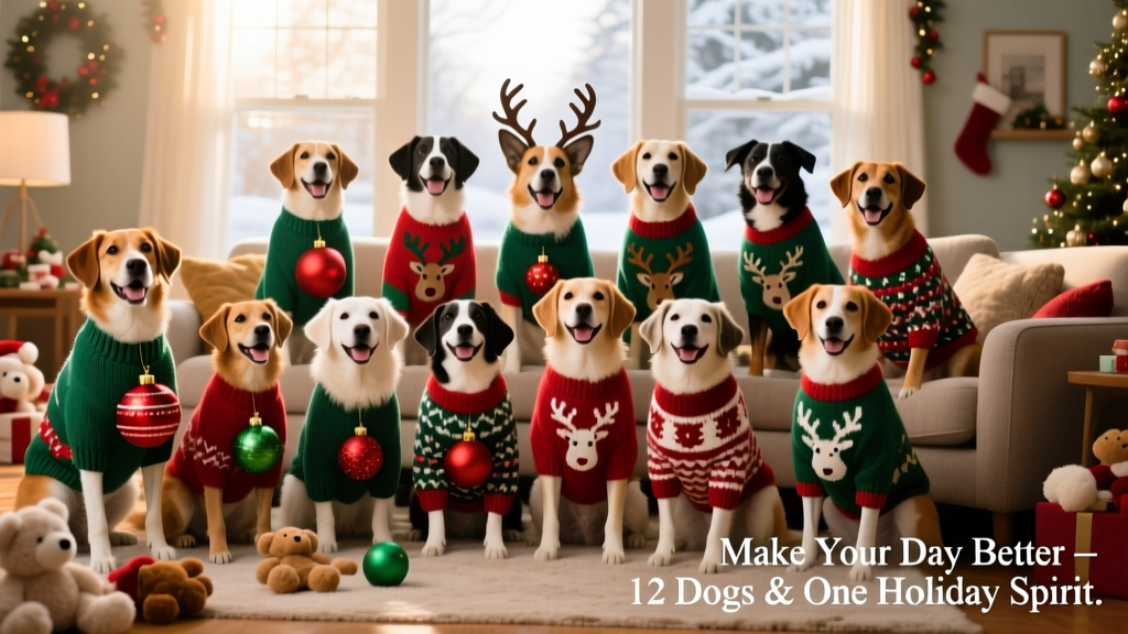 12 Dogs Wearing Ugly Christmas Sweaters Who Are Here to Make Your Day Better