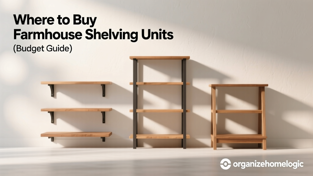 Where to Buy Farmhouse Shelving Units (Budget Guide)