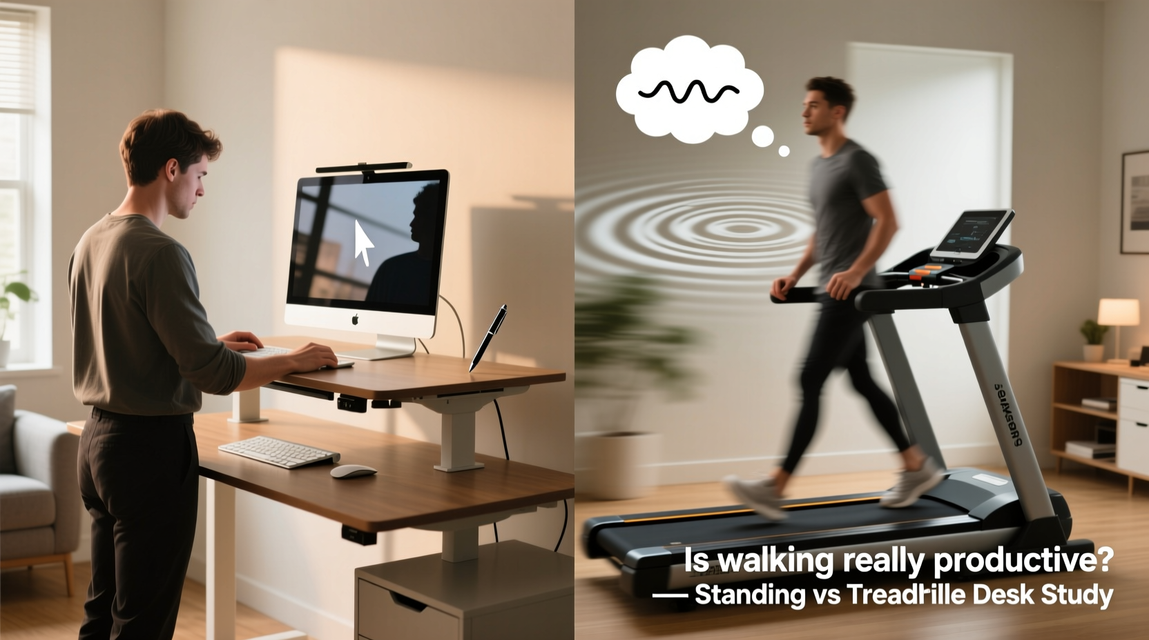 standing desk vs treadmill desk is walking actually distracting while working