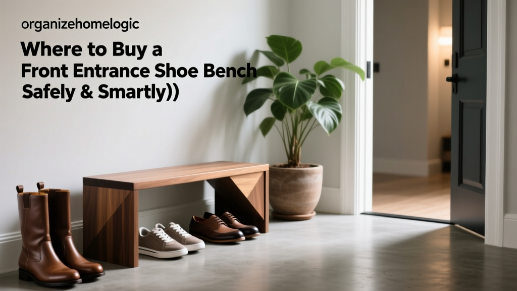 Where to Buy a Front Entrance Shoe Bench (Safely & Smartly)