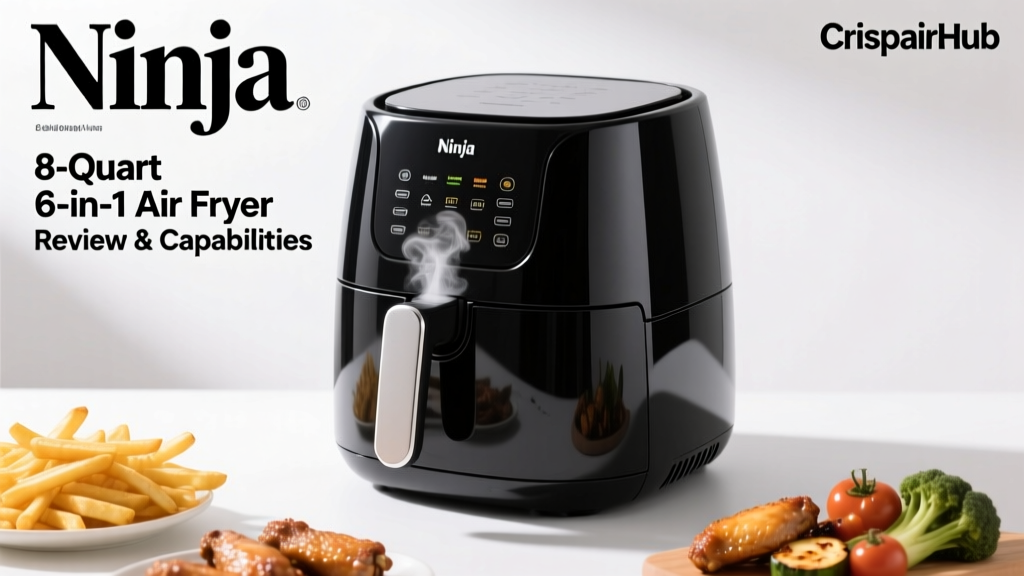 Ninja 8-Quart 6-in-1 Air Fryer Review & Capabilities