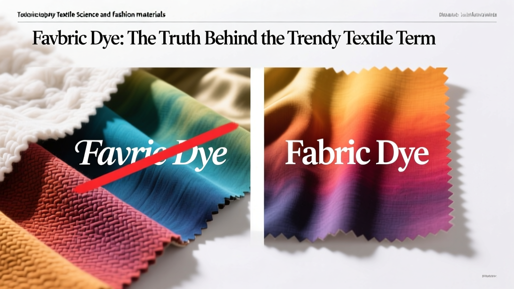 Favric Dye: The Truth Behind the Trendy Textile Term