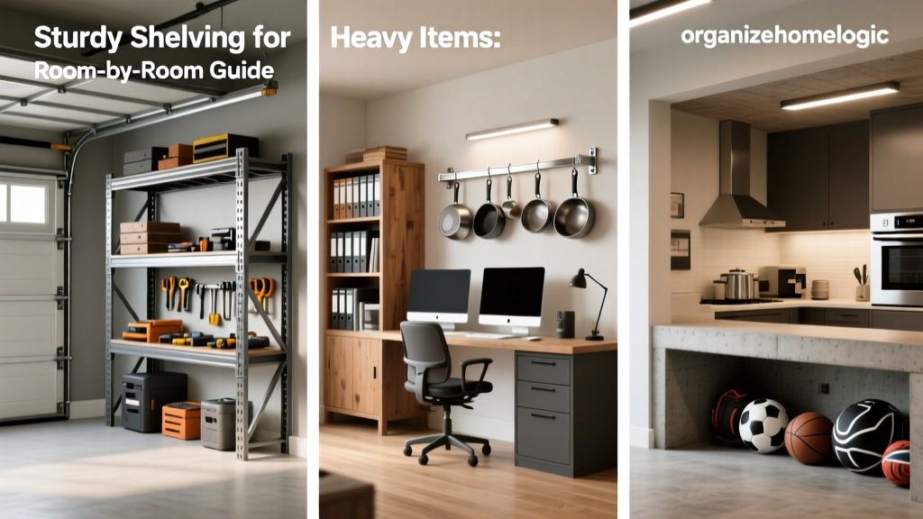 Sturdy Shelving for Heavy Items: Room-by-Room Guide