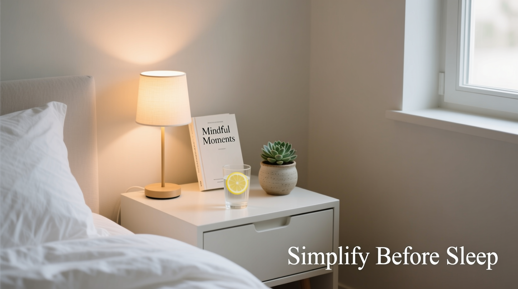 how to declutter your nightstand for a calmer bedtime routine