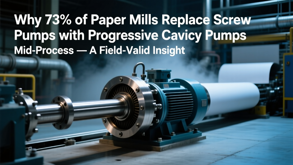 Why Paper Mills Switch to Progressive Cavity Pumps
