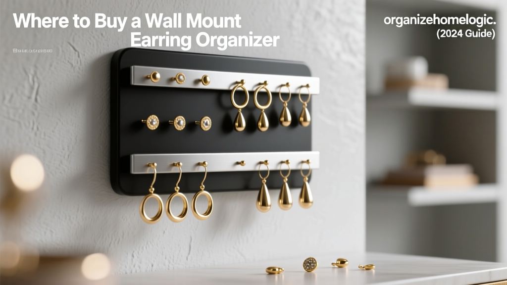 Where to Buy a Wall Mount Earring Organizer (2024 Guide)