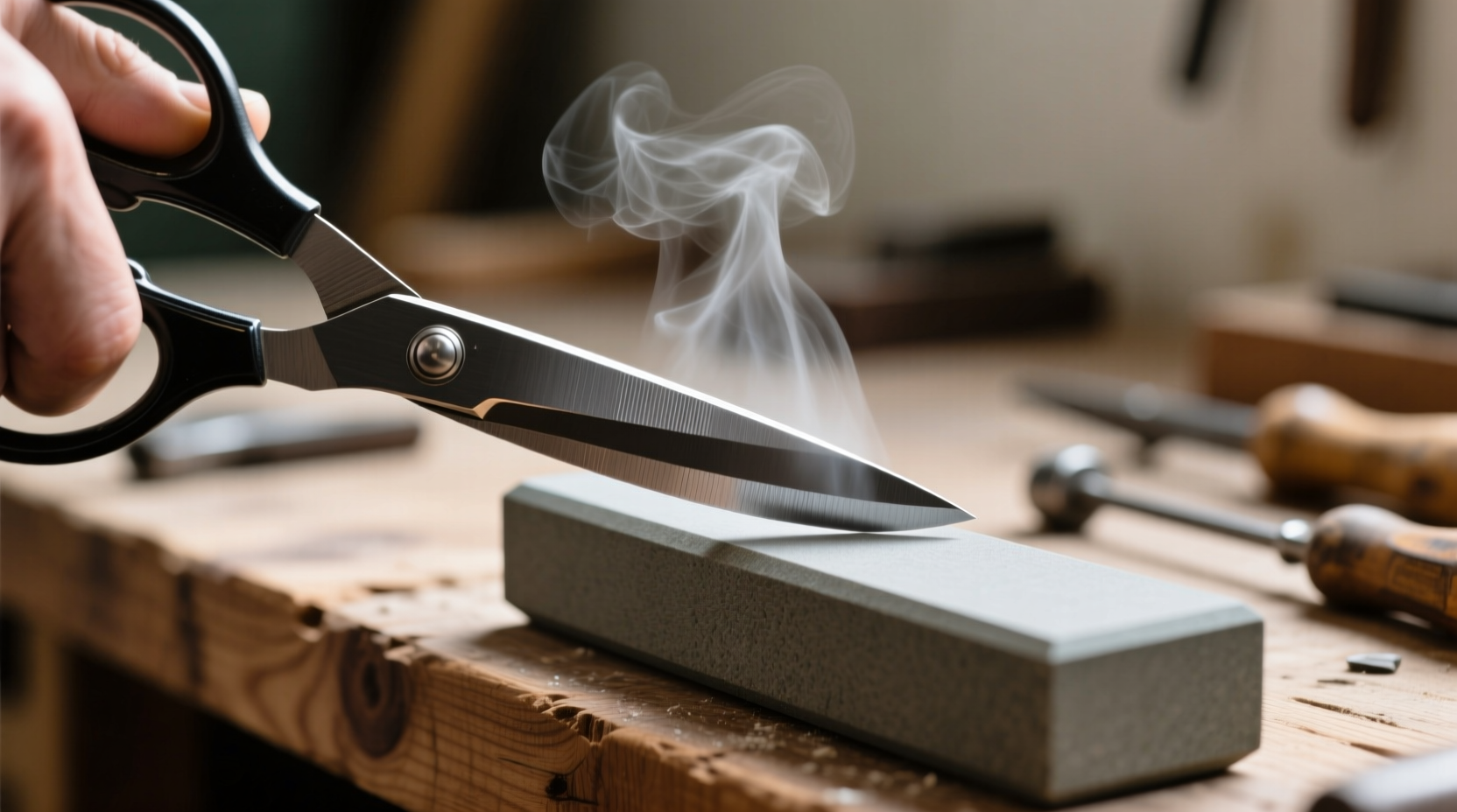 the best way to sharpen scissors