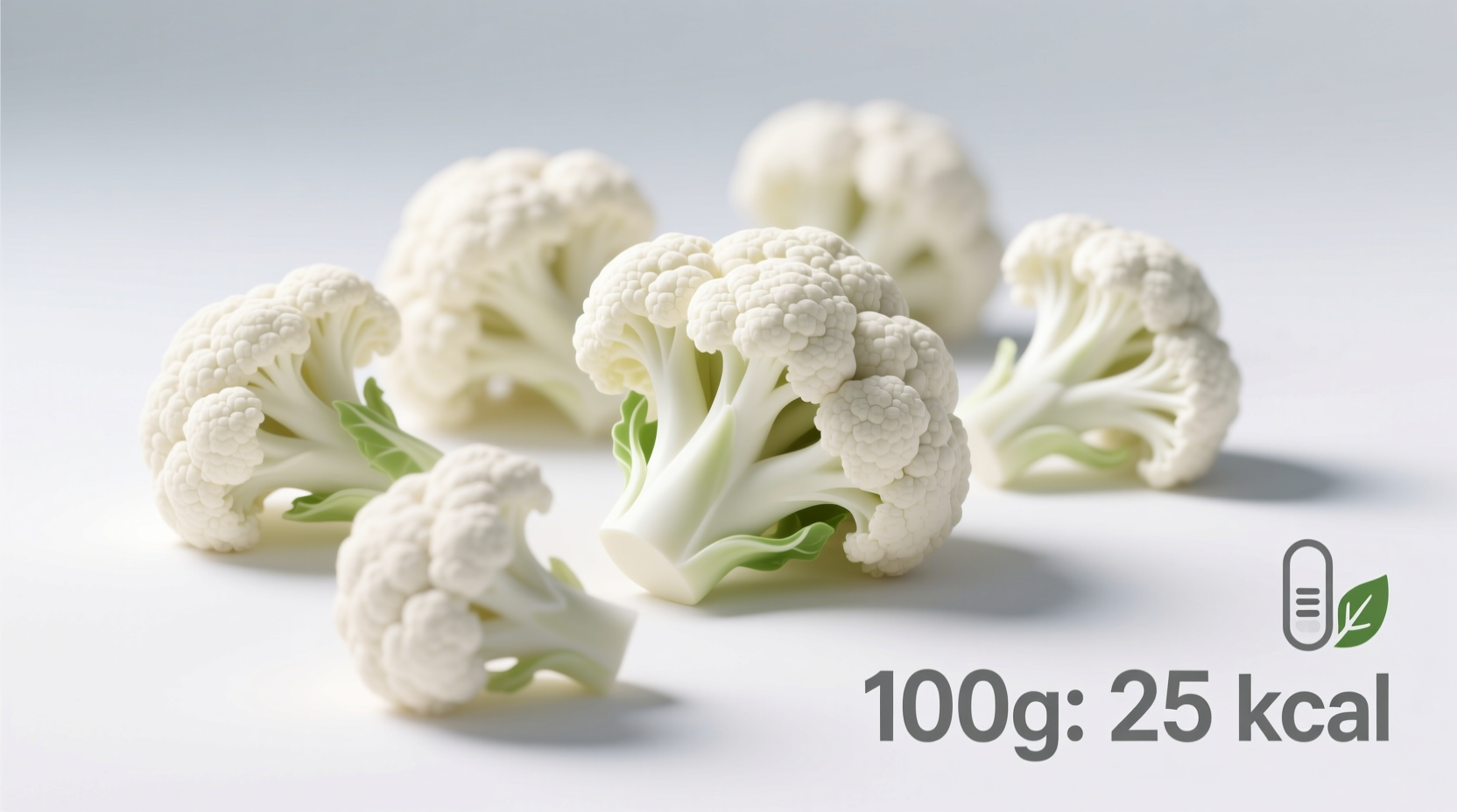 Cauliflower Calories: 25 Per Cup (Exact Counts by Serving)