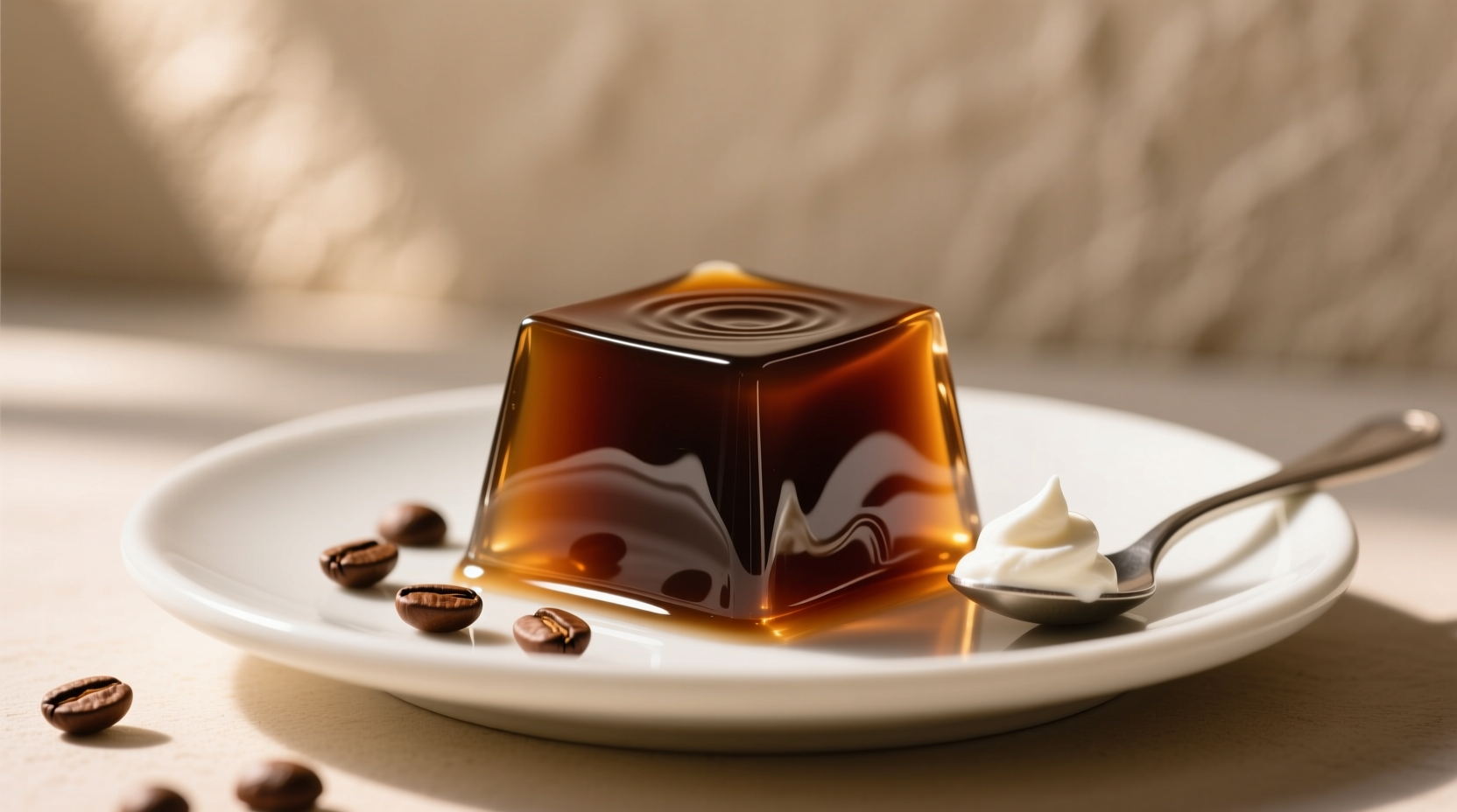 make your own coffee jelly for dessert toppings and mea