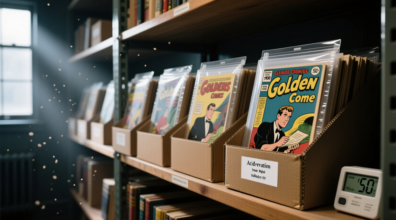 how to store vintage comic books to preserve condition and resale value