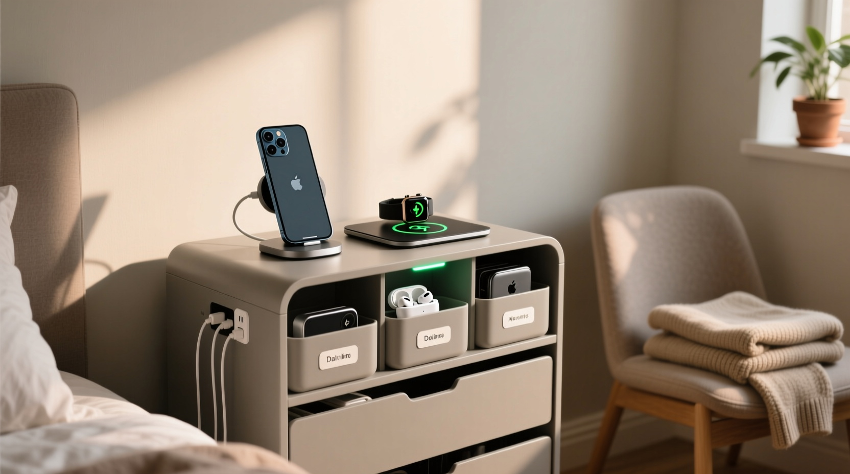 closet organizers with charging ports useful or gimmick