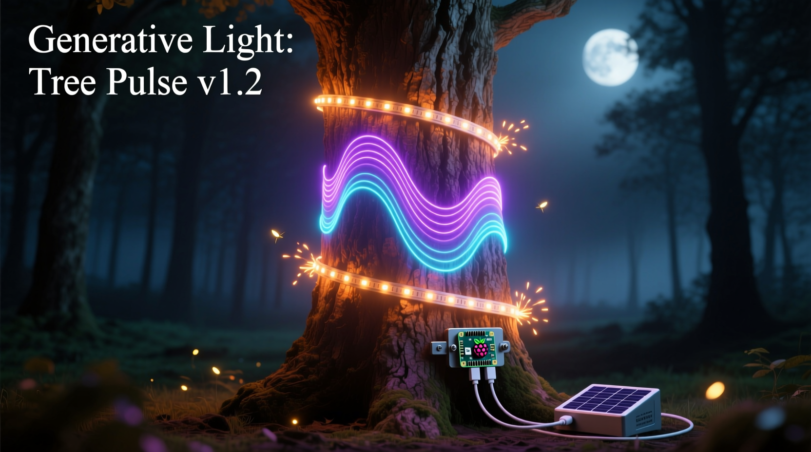 how to program a raspberry pi to generate generative light patterns on your tree