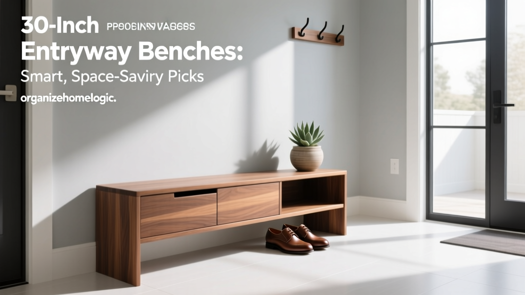 30-Inch Entryway Benches: Smart, Space-Savvy Picks