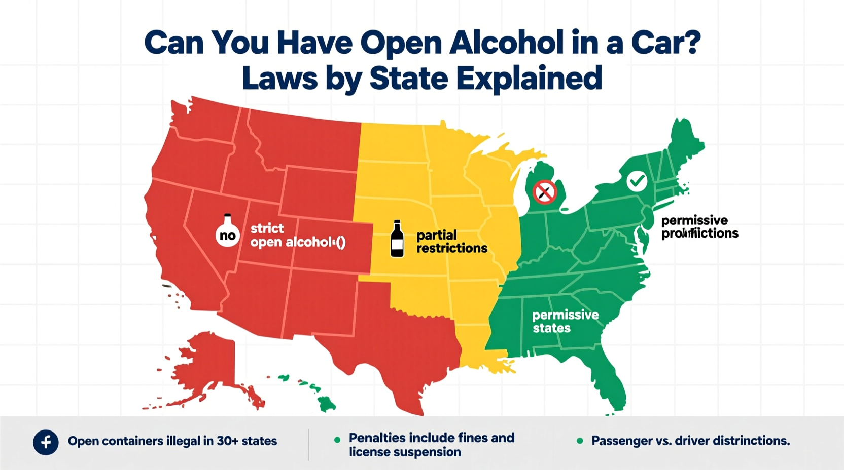 can you have open alcohol in car