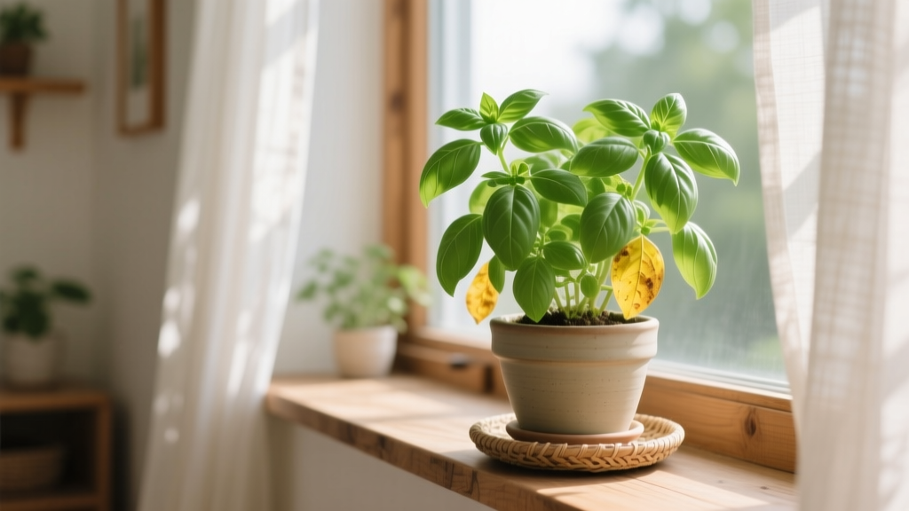 How to Treat Indoor Basil With Yellow Leaves