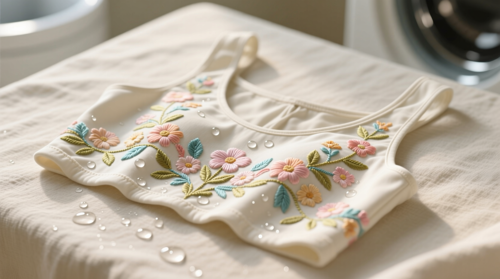 how to wash embroidered crop tops safely