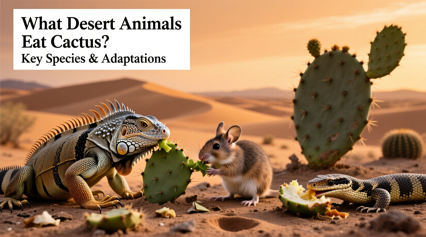 What Desert Animals Eat Cactus