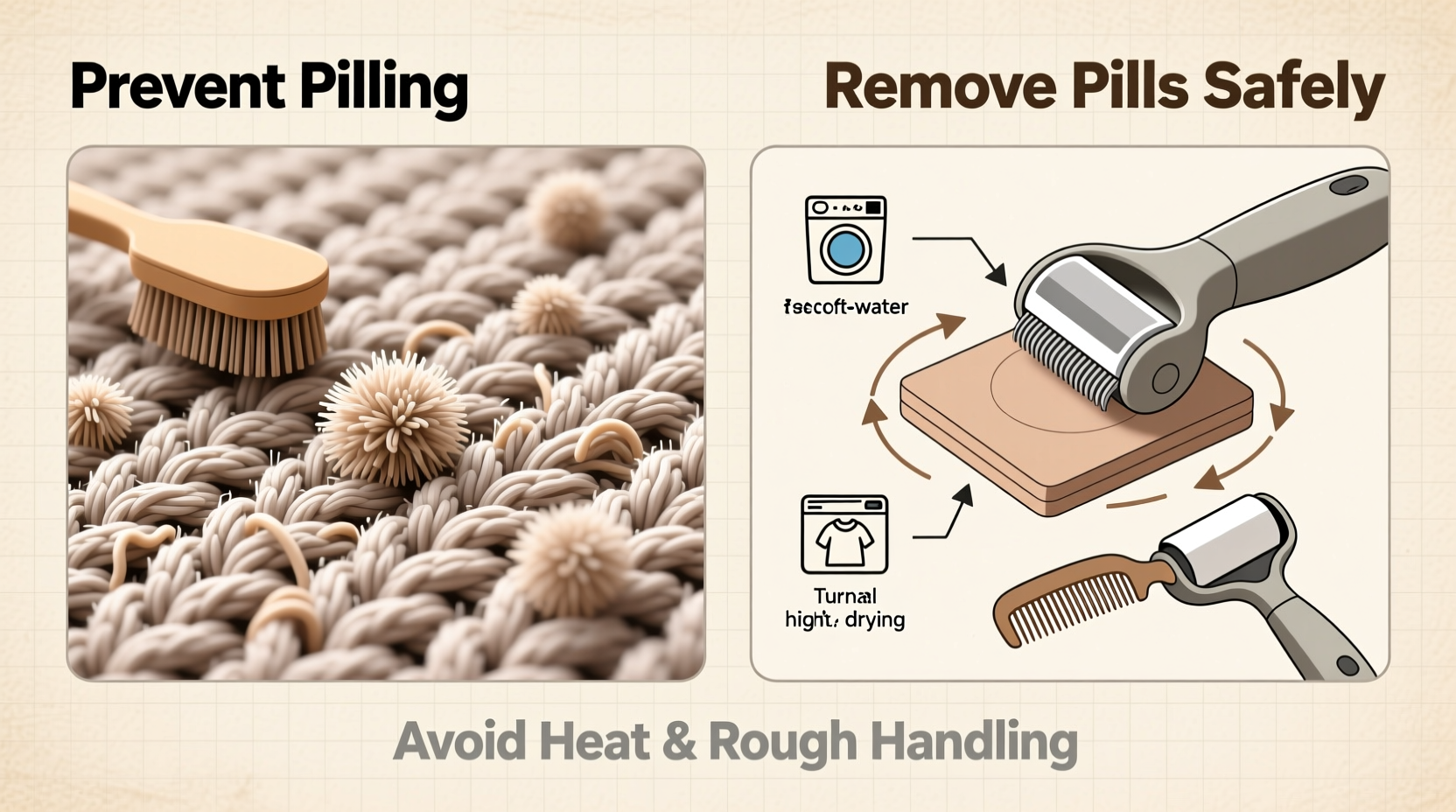 knit sweater pilling how to prevent and remove pills without damage