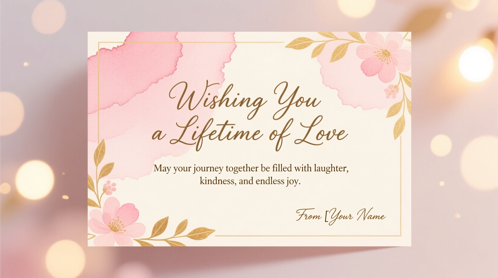 what to write inside a wedding card