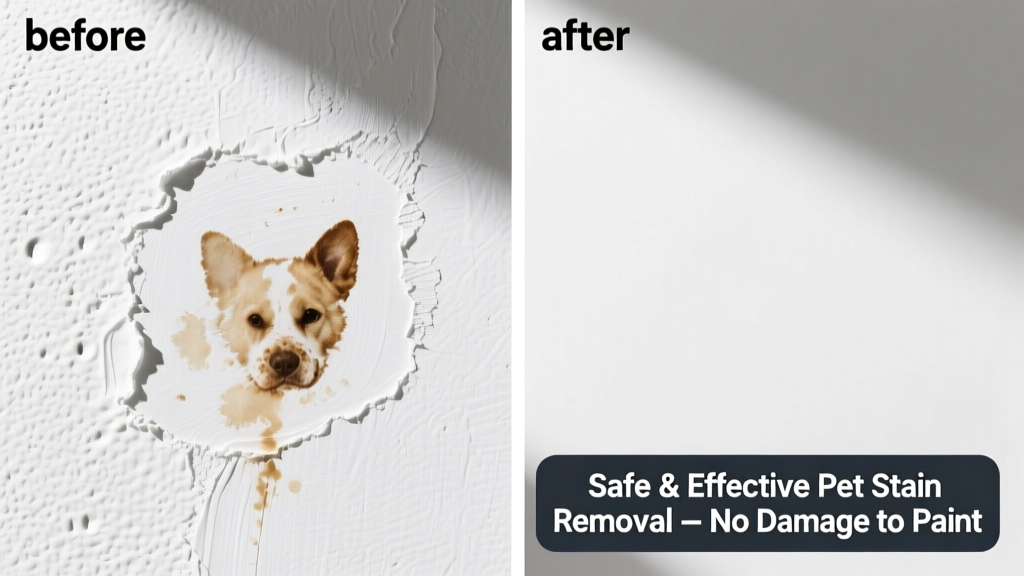 How to Remove Pet Stain from Painted Wall Safely