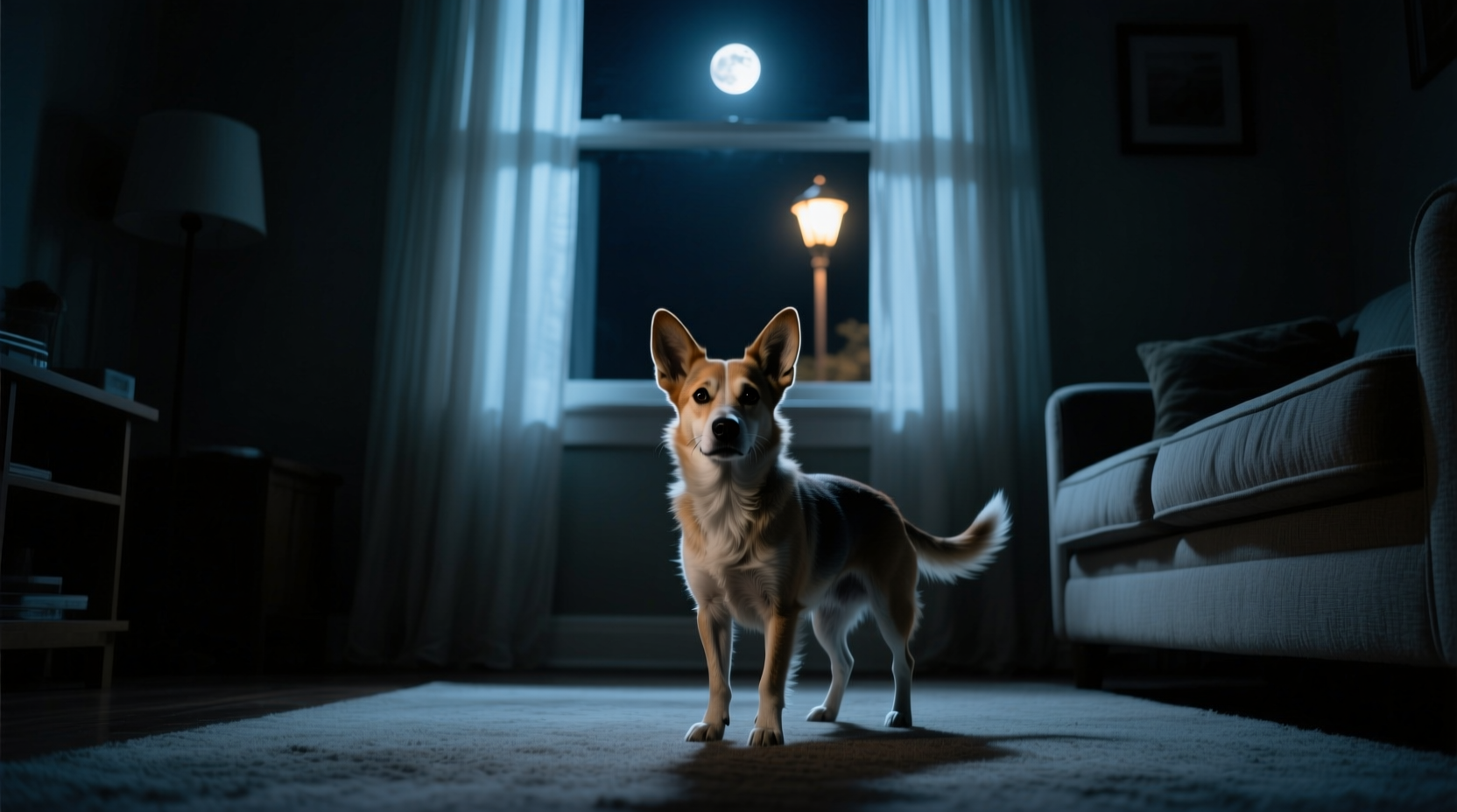 why does my dog bark at nothing visible in the middle of the night