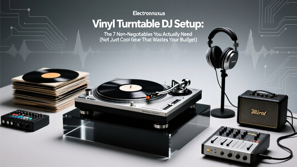 Vinyl Turntable DJ Setup: The 7 Non-Negotiables You Actually Need (Not Just Cool Gear That Wastes Your Budget)