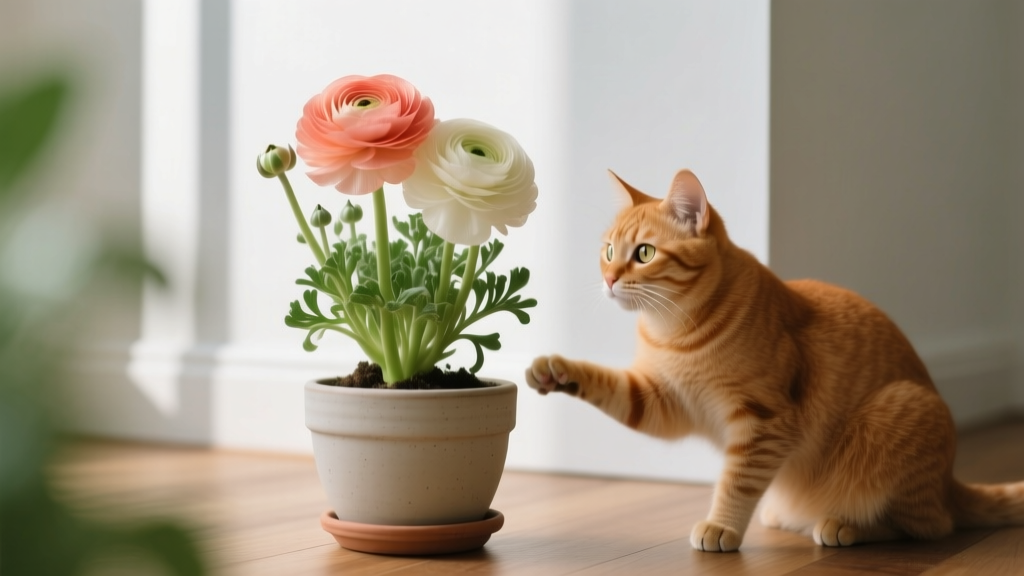 Ranunculus and Cats: Safe Indoor Growing Guide