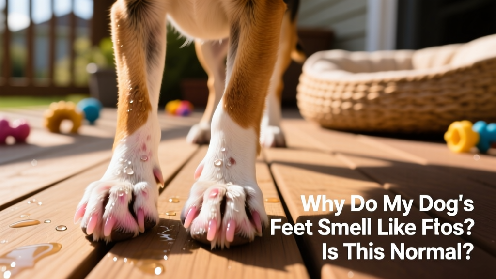 Close-up of a dog's healthy paw pads showing natural texture and moisture between toes