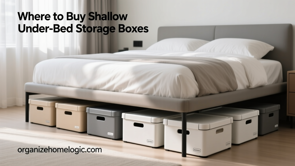 Where to Buy Shallow Under-Bed Storage Boxes