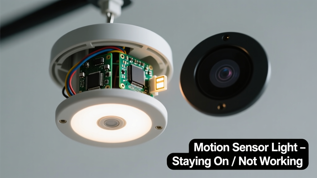 Motion Sensor Light Staying On or Not Working at All