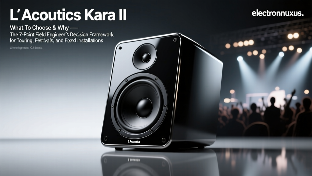 L Acoustics Kara II Speaker: What To Choose & Why — The 7-Point Field Engineer’s Decision Framework for Touring, Festivals, and Fixed Installations