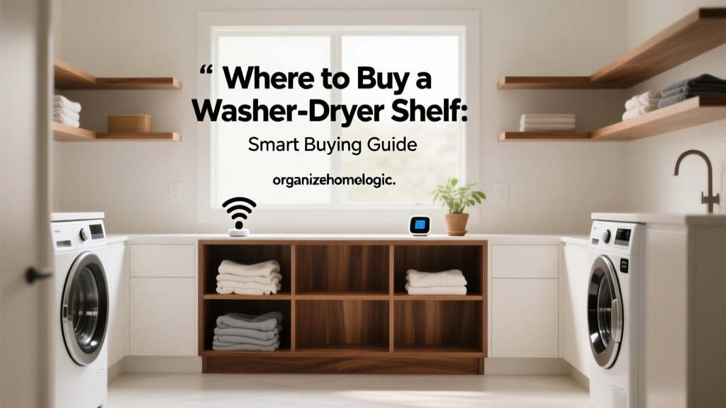 Where to Buy a Washer-Dryer Shelf: Smart Buying Guide