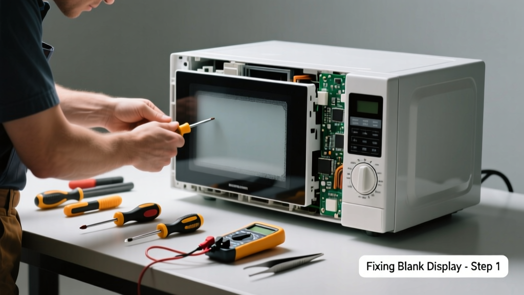 How to Fix a Blank Microwave Display