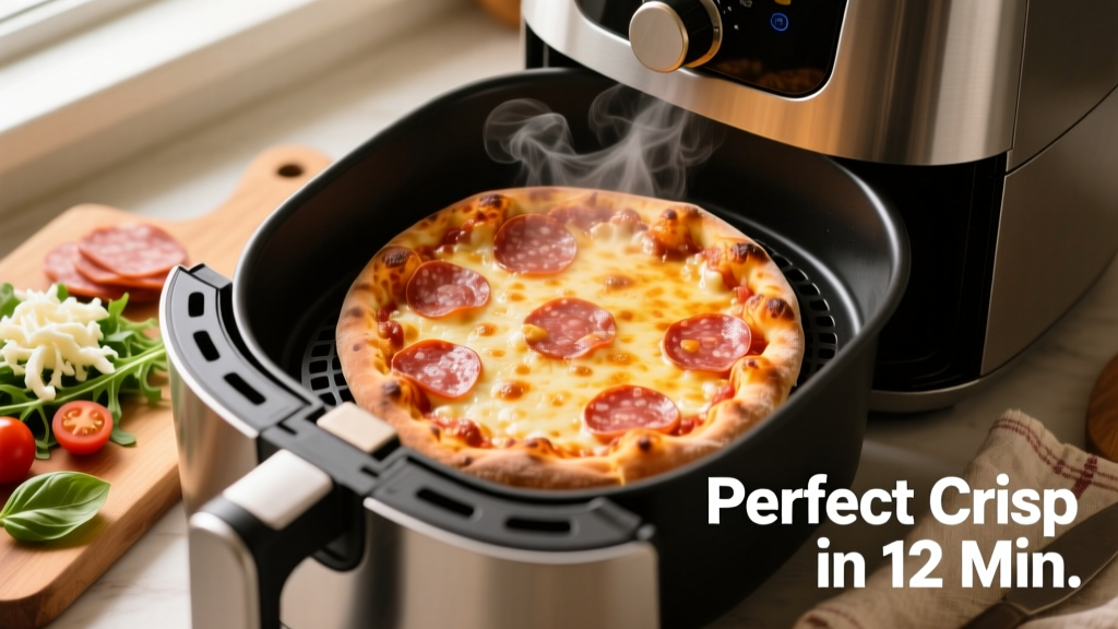 Air Fryer Frozen Pizza: Crispy Crust, Melty Cheese
