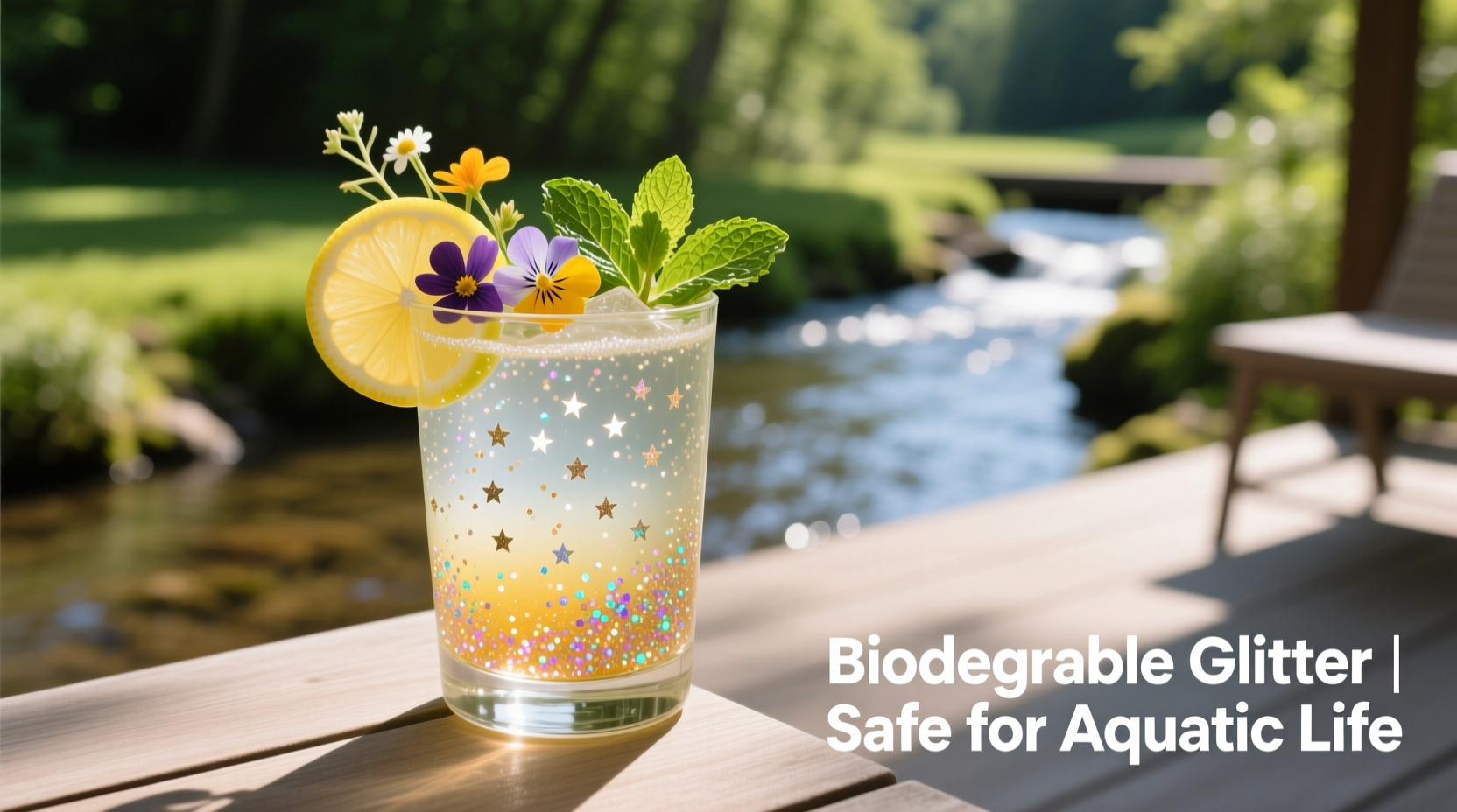 how to use biodegradable glitter in cocktails without harming aquatic ecosystems