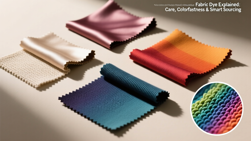 Fabric Dye Explained: Care, Colorfastness & Smart Sourcing