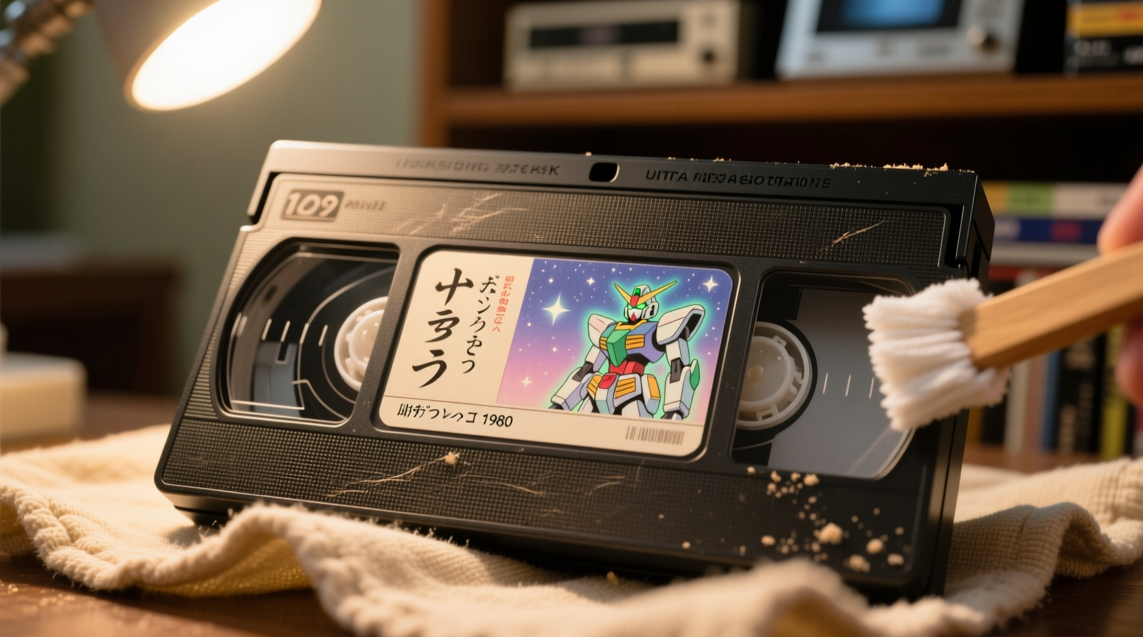 eco friendly cleaning tips for vintage anime vhs labels