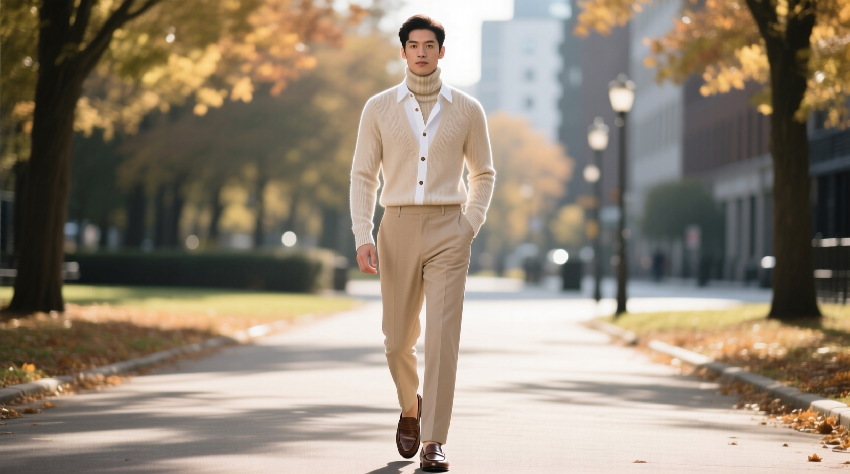 how to style a turtleneck without overheating in mild weather