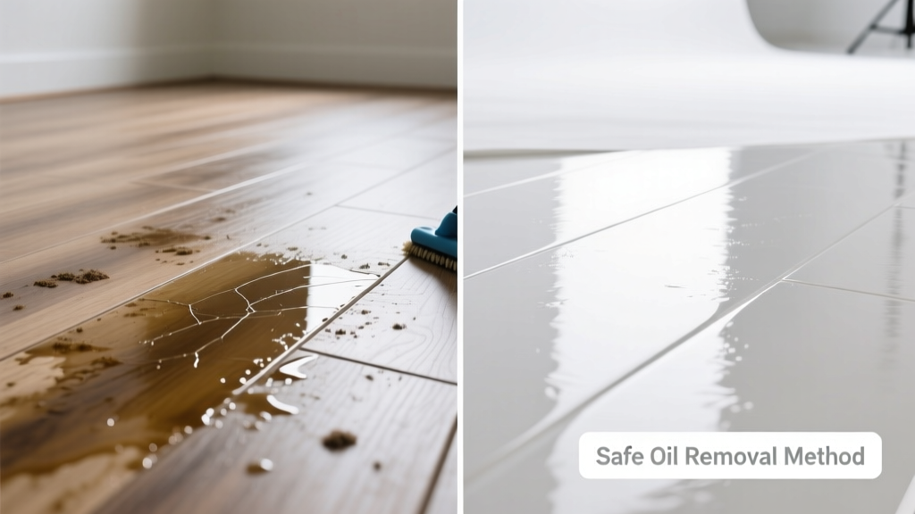 How to Remove Oil from Laminate Flooring Safely