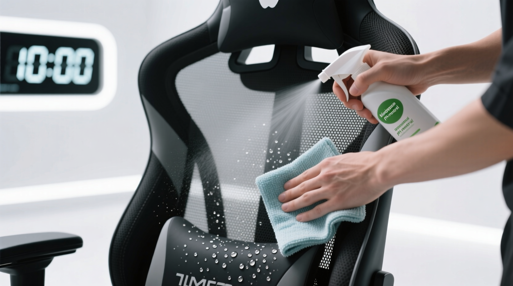how to sanitize gaming chair mesh safely