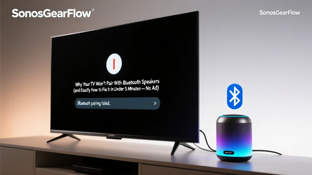 TV Bluetooth Speakers: Fix Connection & Sync (2026)