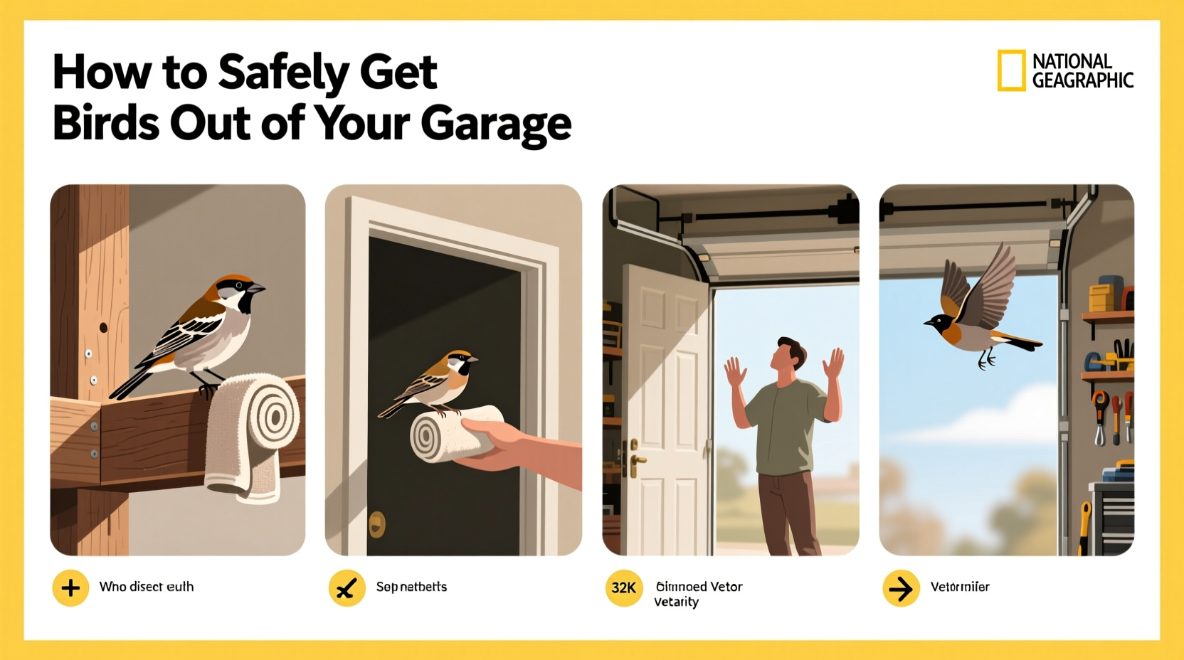 how do you get birds out of your garage