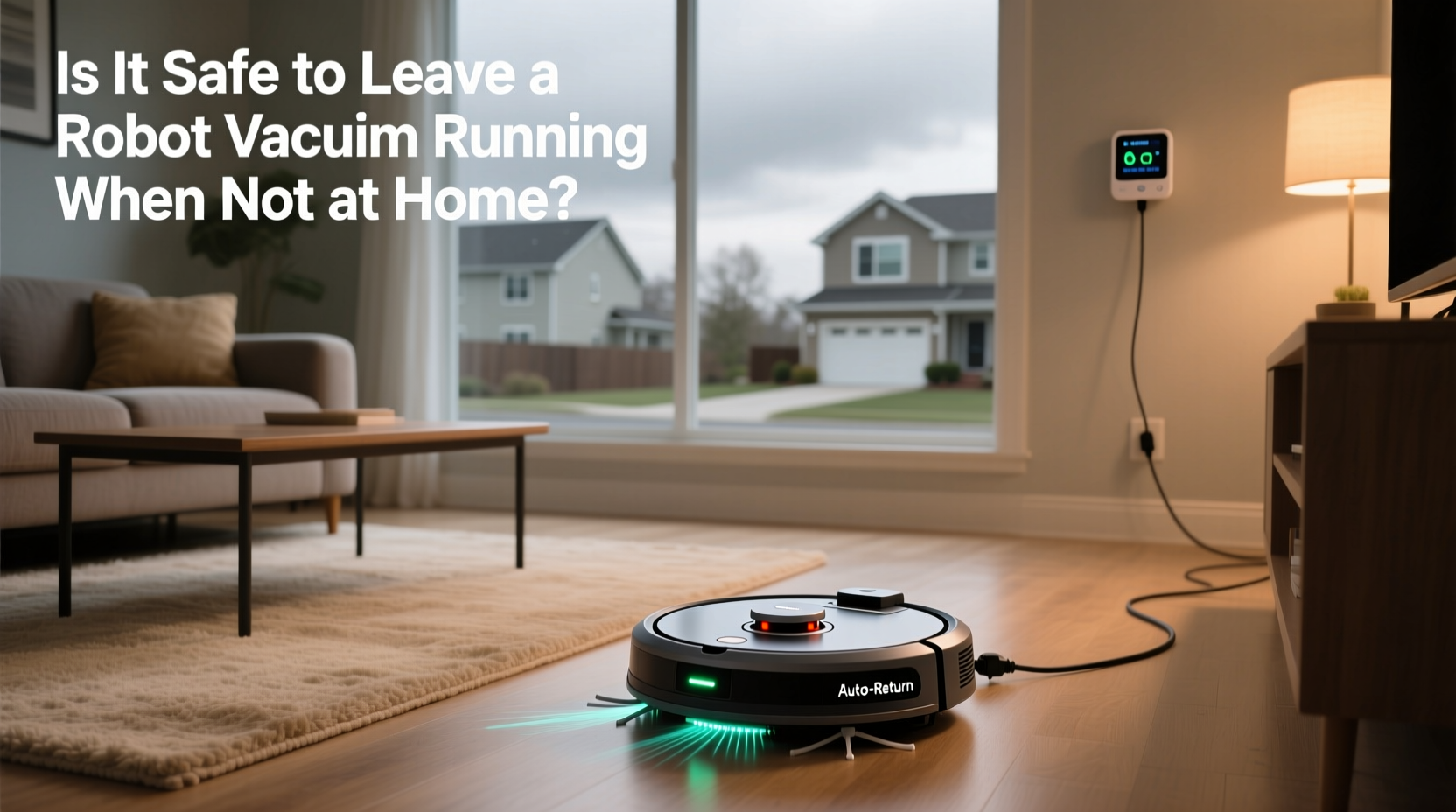 is it safe to leave a robot vacuum running when not at home risks and precautions