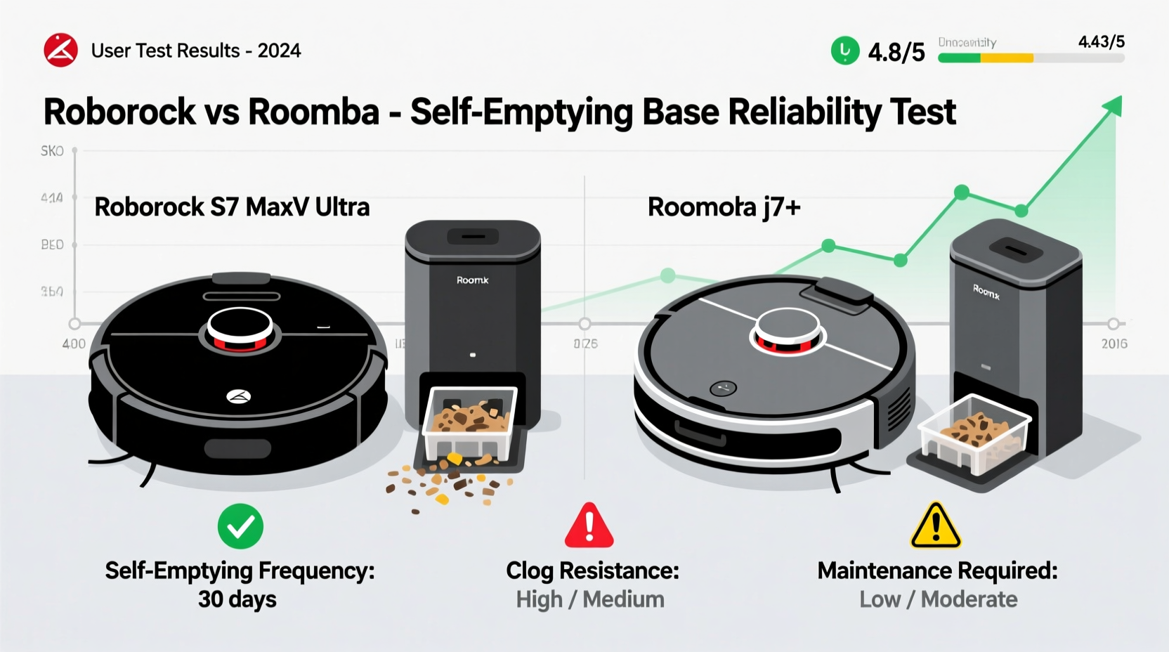 roborock vs roomba is the self emptying base actually reliable or a maintenance nightmare